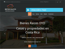 Tablet Screenshot of bienesraicesdyd.com